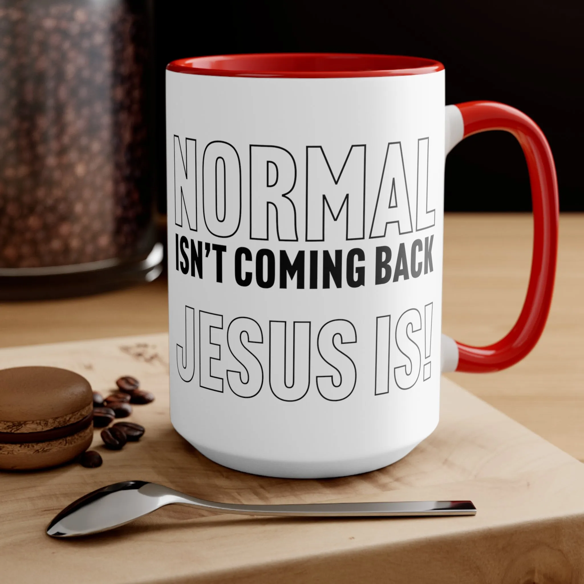 Jesus Is Mug (2 sizes, 3 colors)