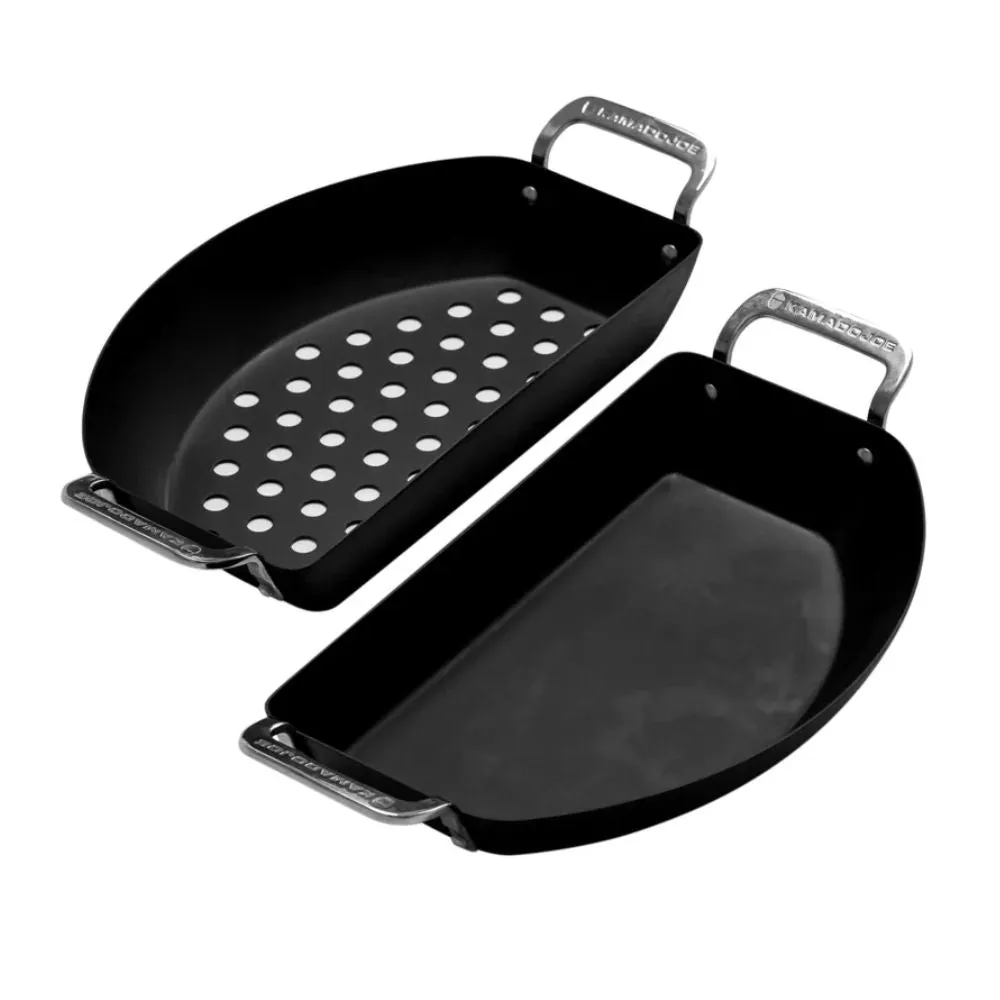 Kamado Joe KJ15124822 Karbon Steel™ Half-Moon Pan Set