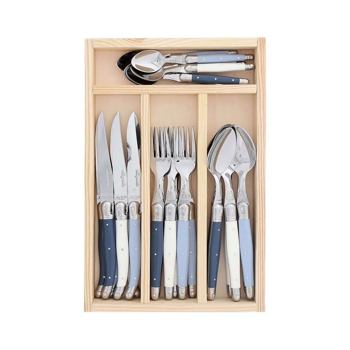 Laguiole Jean Dubost Deluxe Atelier  24 Piece Cutlery Set