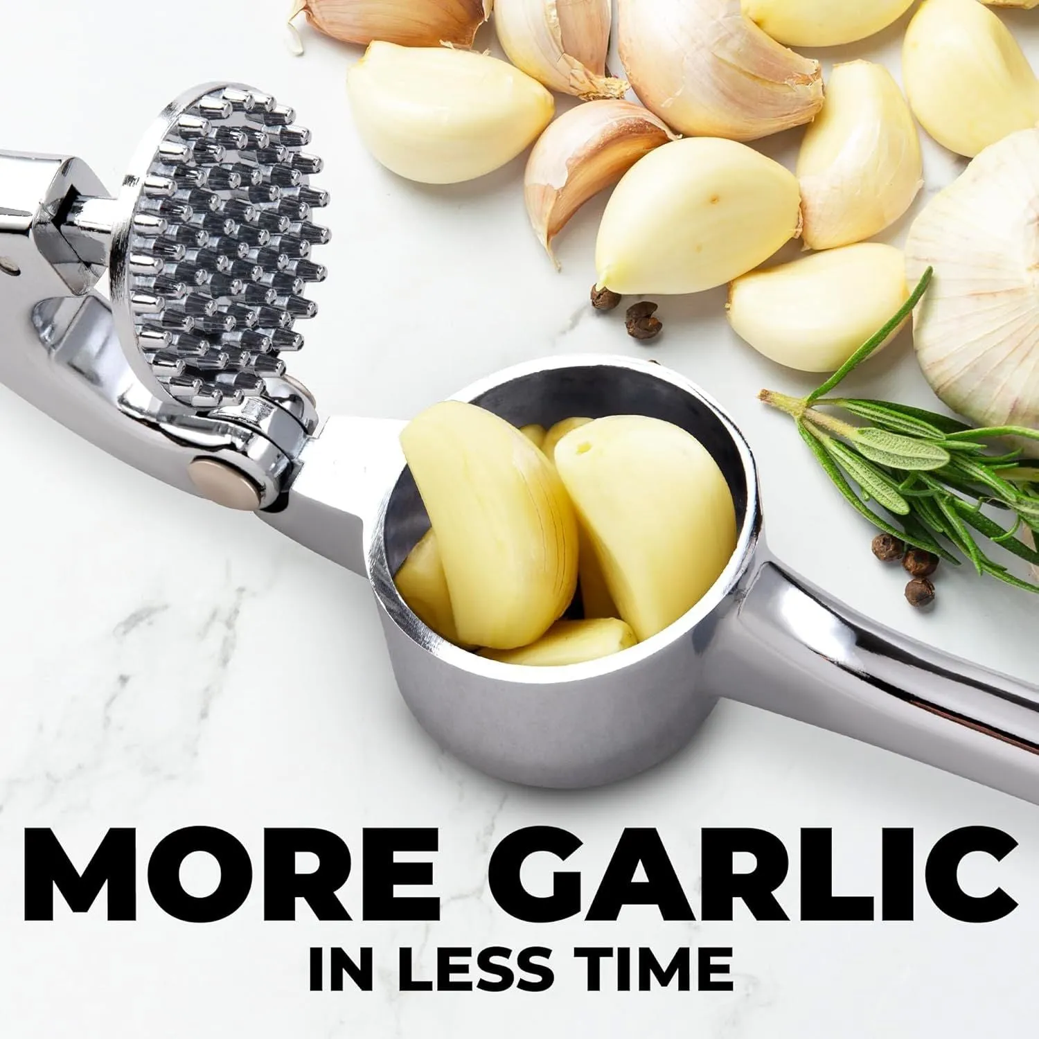 Large Garlic Press & Roller Set