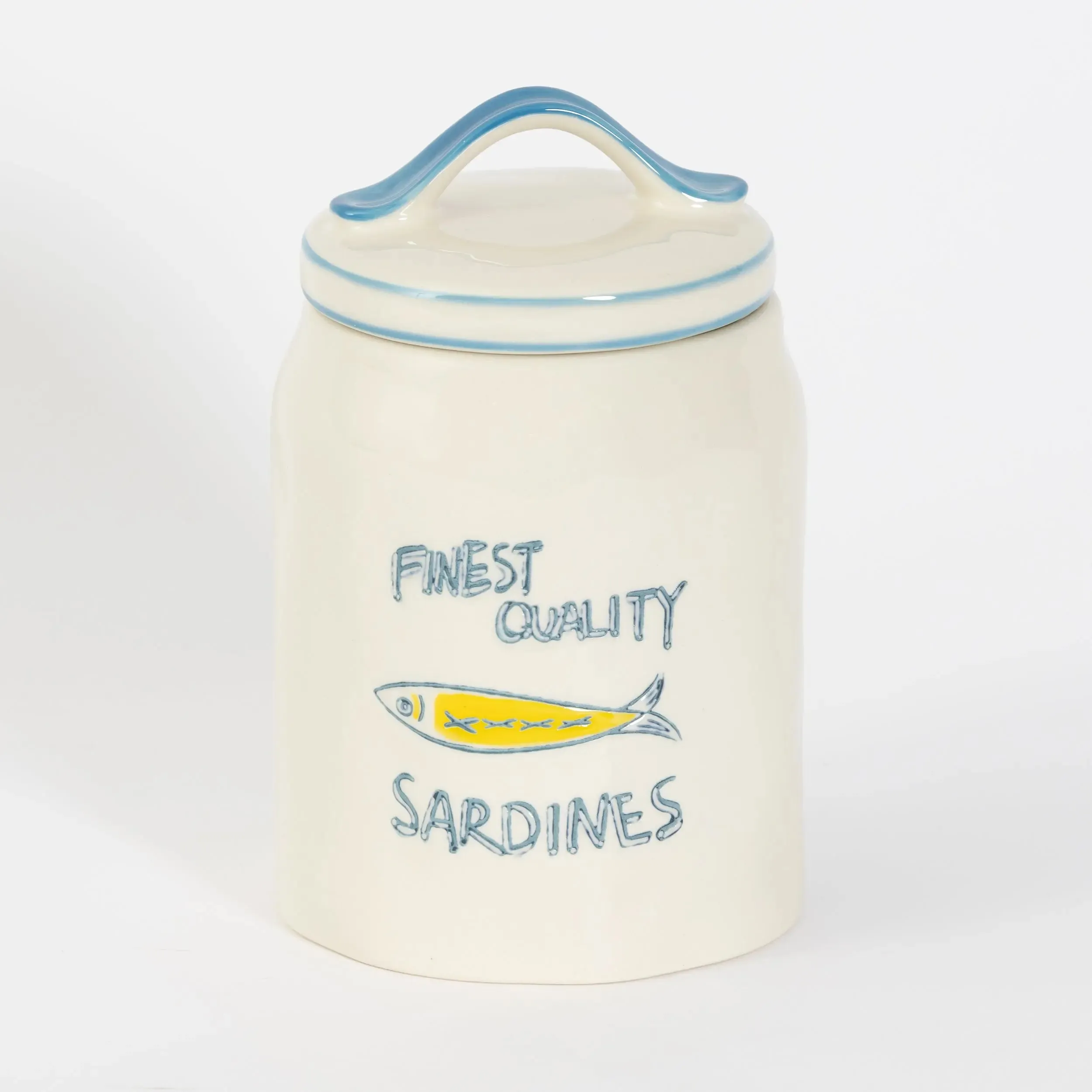 Les Sardines Ceramic Canister