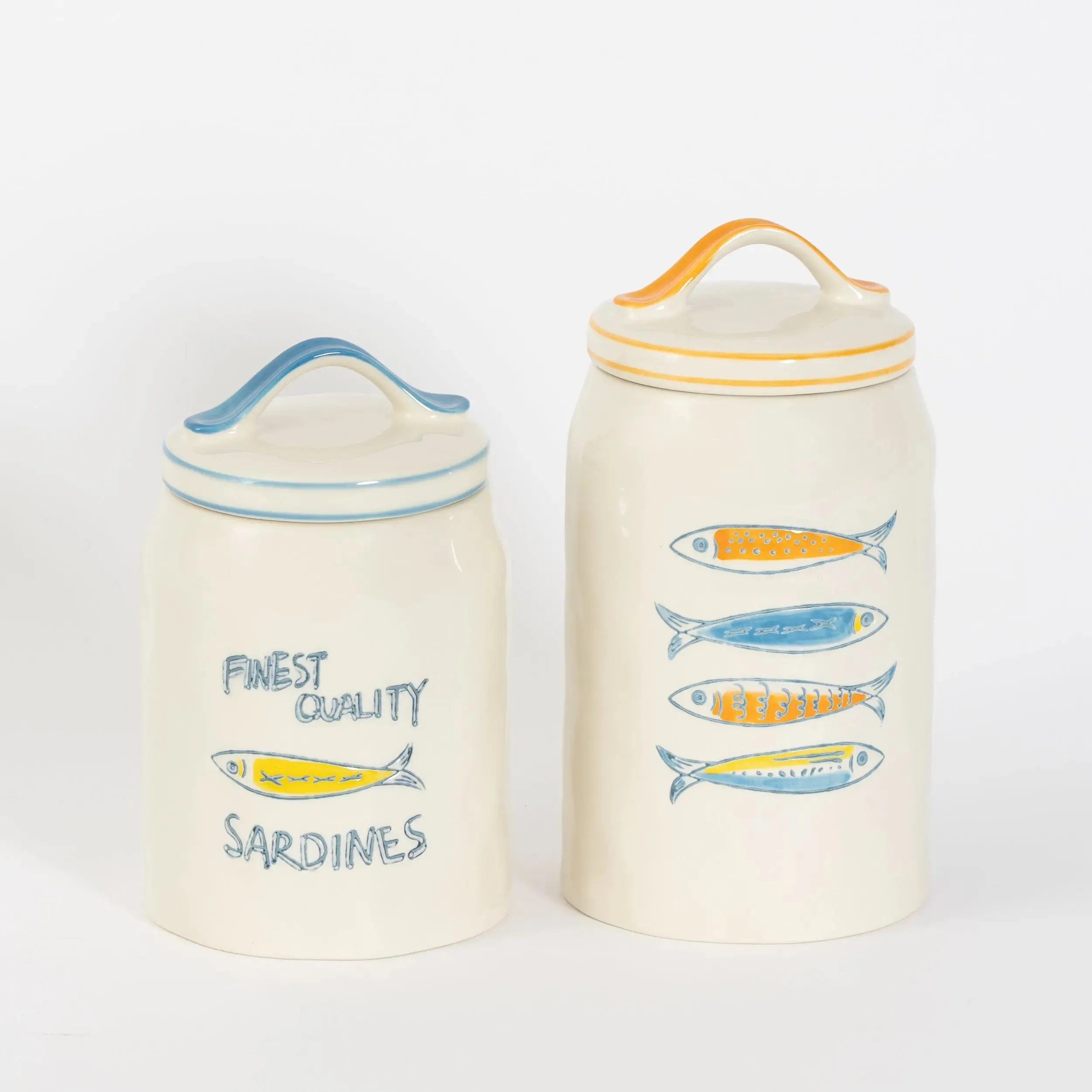 Les Sardines Ceramic Canister