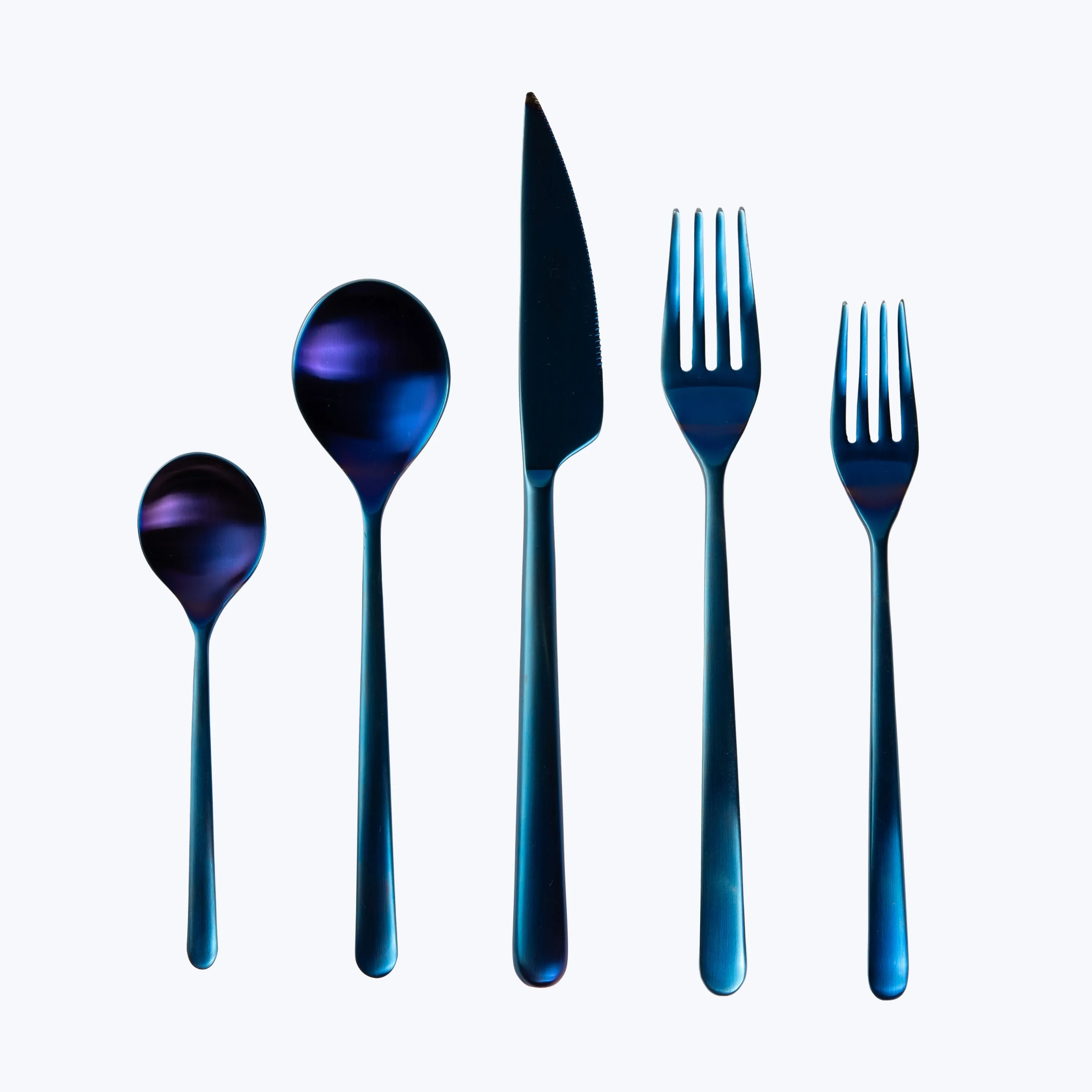 Linea Flatware, Ice Finish