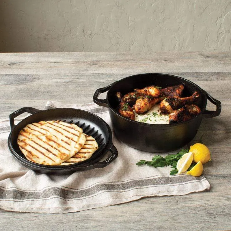 Lodge Chef Collection 6 Quart Double Dutch Oven