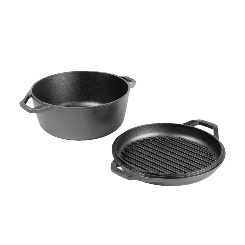 Lodge Chef Collection 6 Quart Double Dutch Oven