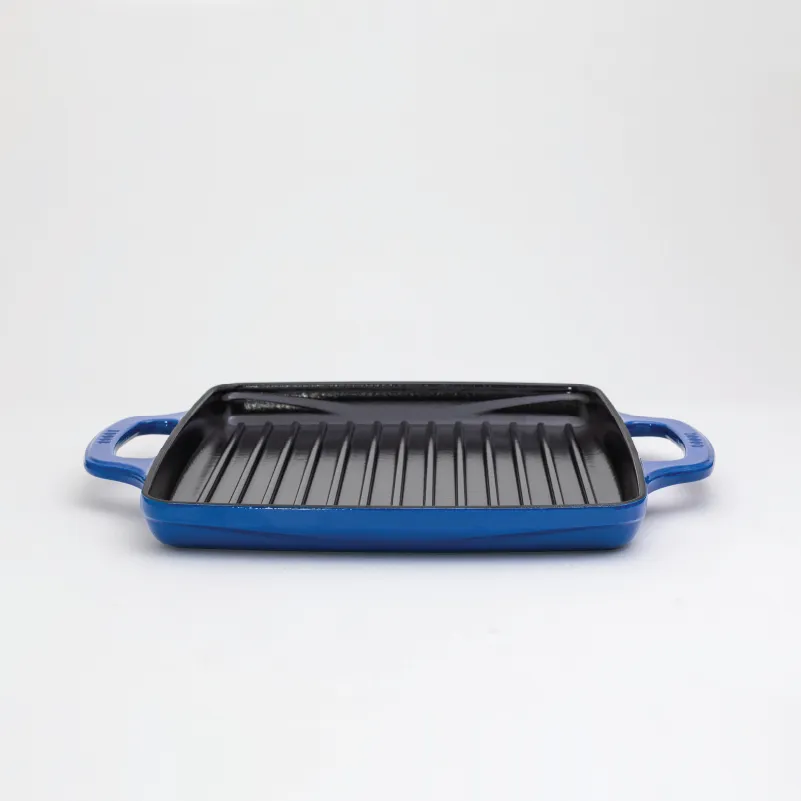 Lodge USA Enamel 11” Enameled Cast Iron Grill Pan