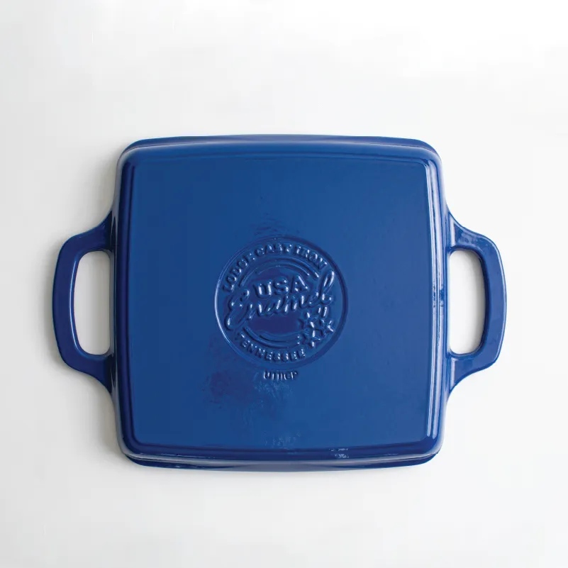 Lodge USA Enamel 11” Enameled Cast Iron Grill Pan