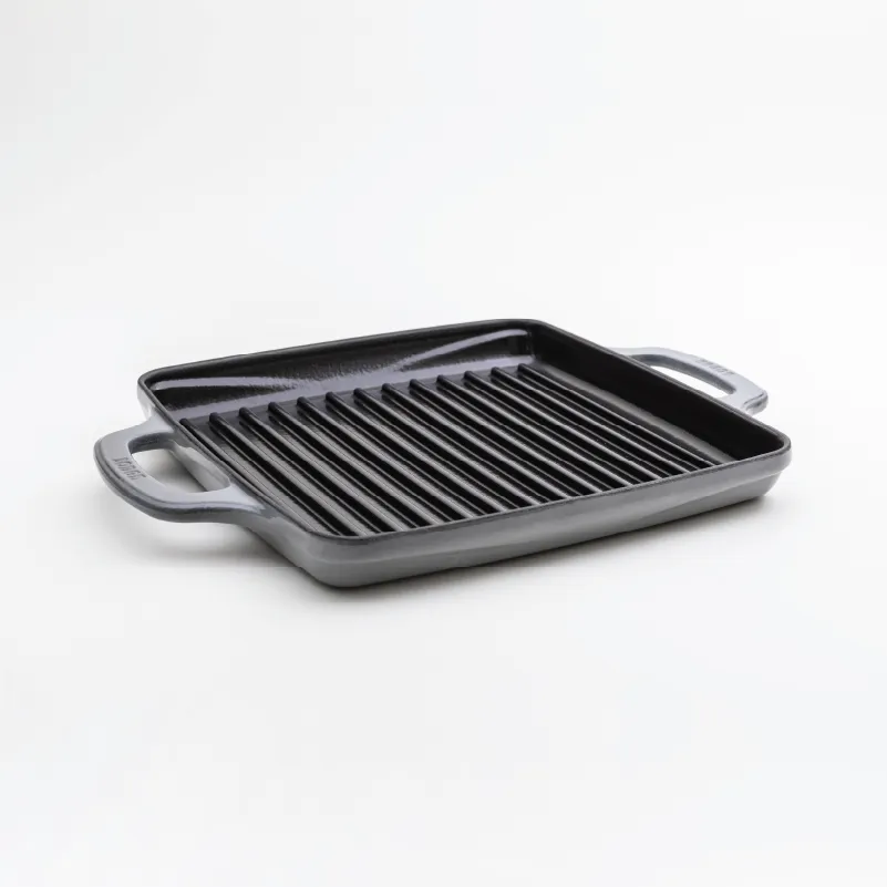 Lodge USA Enamel 11” Enameled Cast Iron Grill Pan