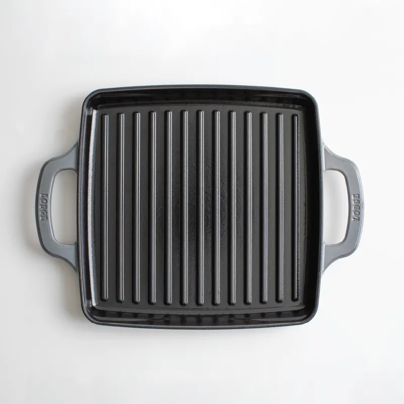 Lodge USA Enamel 11” Enameled Cast Iron Grill Pan