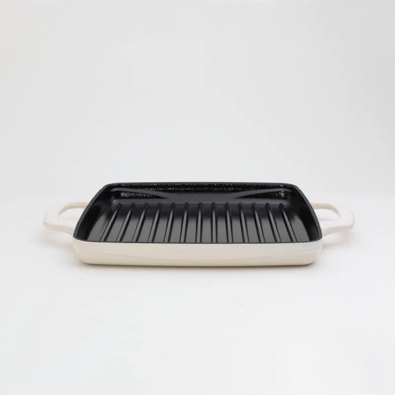 Lodge USA Enamel 11” Enameled Cast Iron Grill Pan