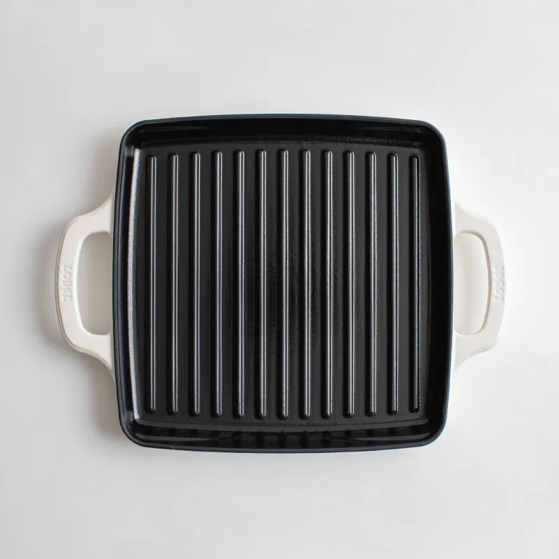 Lodge USA Enamel 11” Enameled Cast Iron Grill Pan