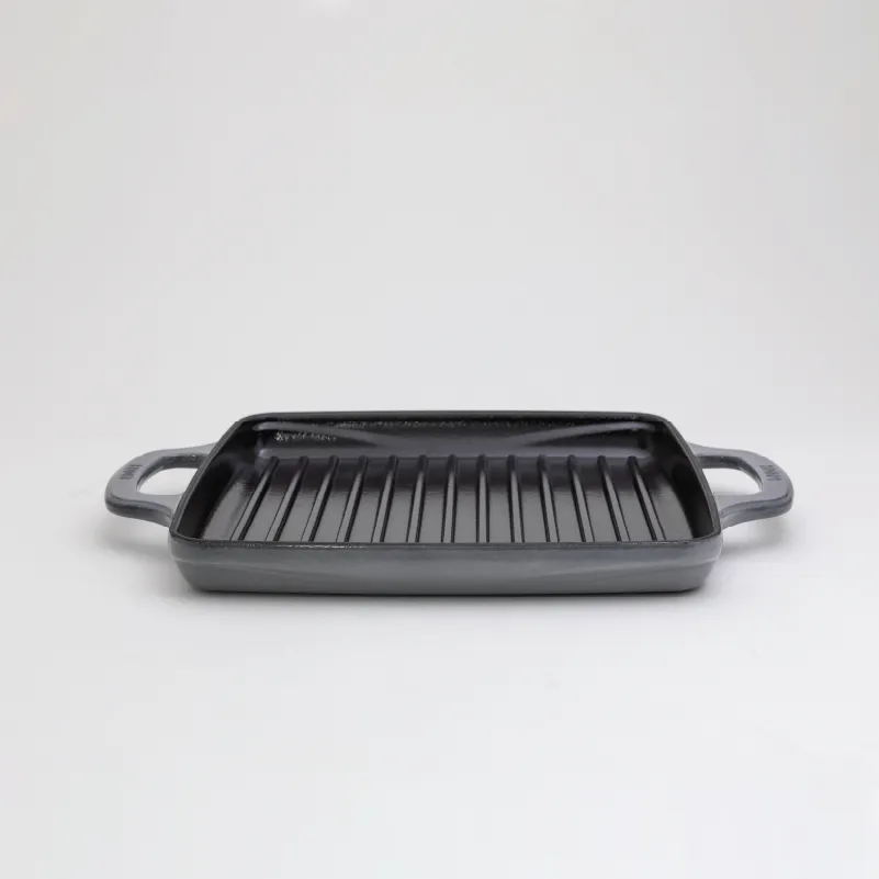 Lodge USA Enamel 11” Enameled Cast Iron Grill Pan