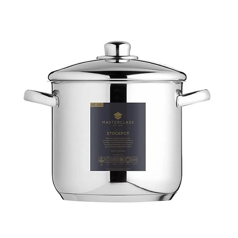 Master Class Stockpot 8.5 Litre Stainless Steel