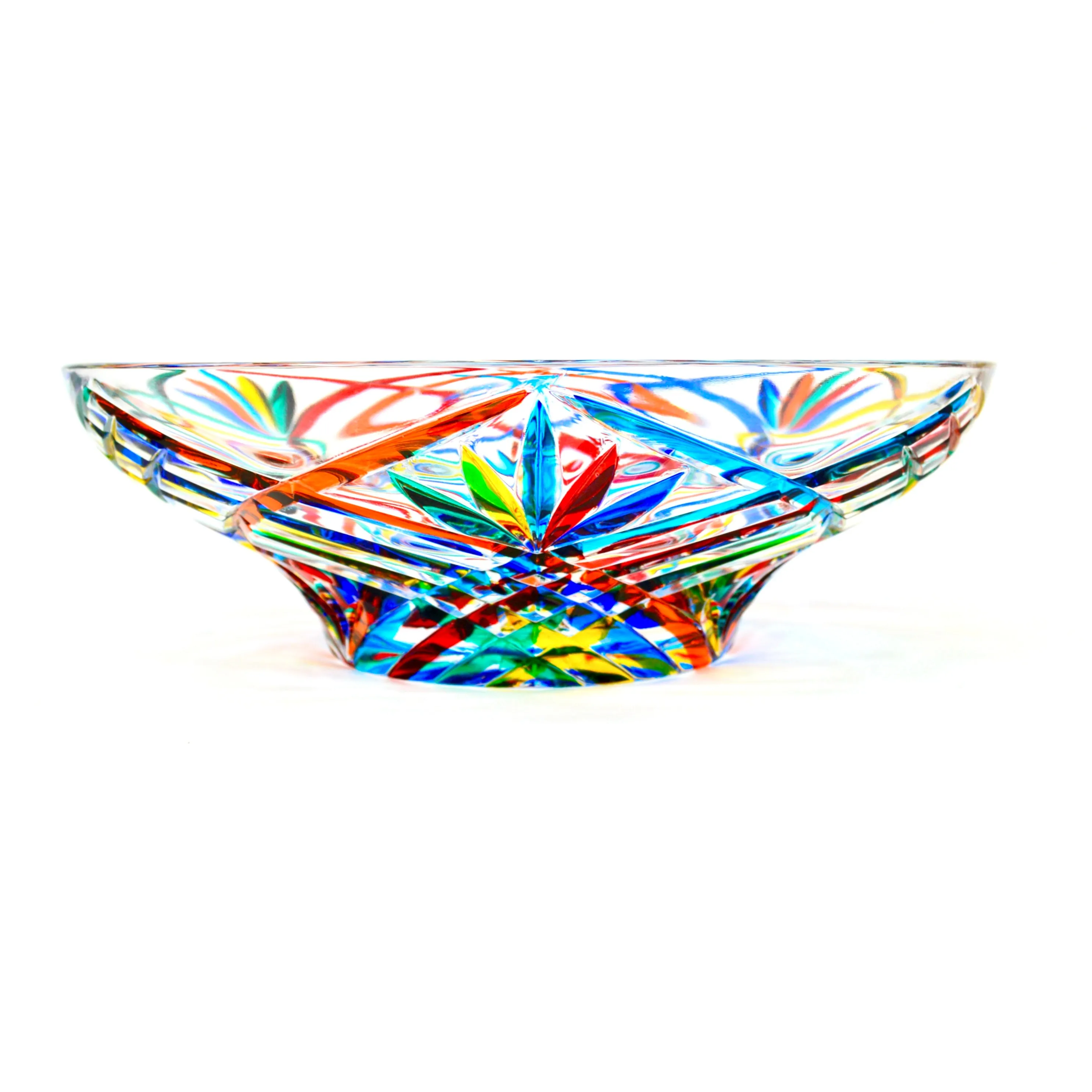 Melodia Centerpiece Bowl, Hand Painted, Made In Italy