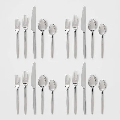 New - 20pc Atwater 18/10 Stainless Steel Flatware Set - Threshold Signature