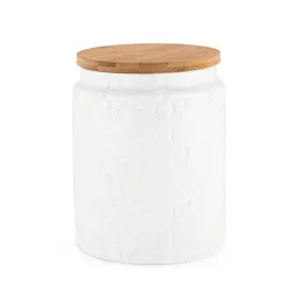 Pantry: Textured Ceramic Medium Canister by Twine®