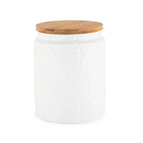 Pantry: Textured Ceramic Medium Canister by Twine®