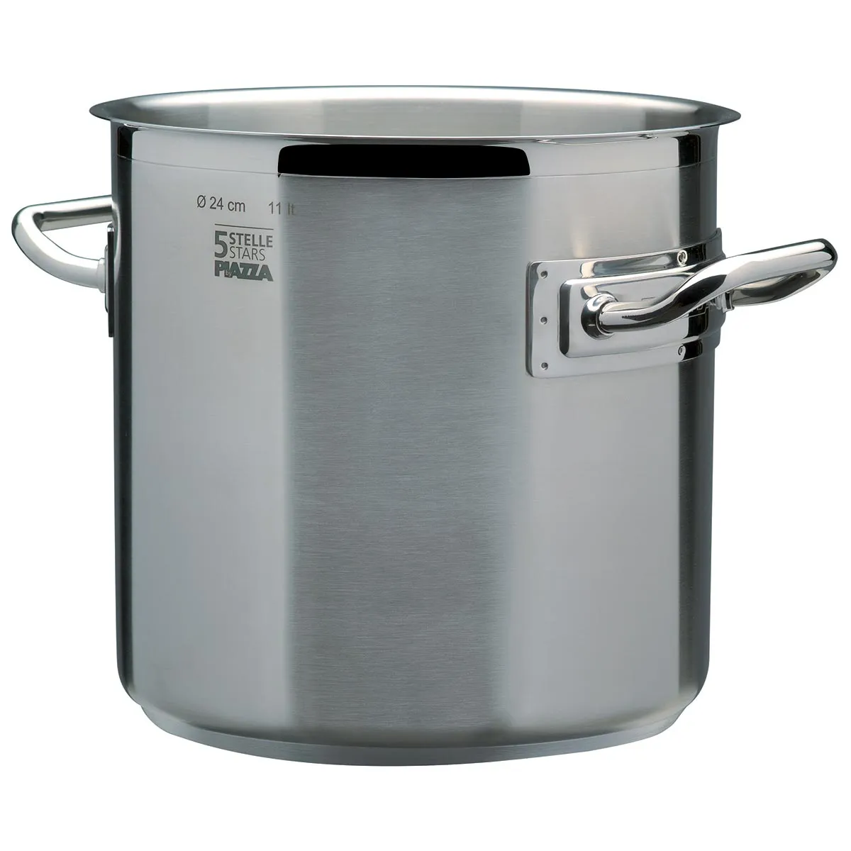 Piazza "5 Stars" Stainless Steel Stockpot, 11.5-Quart