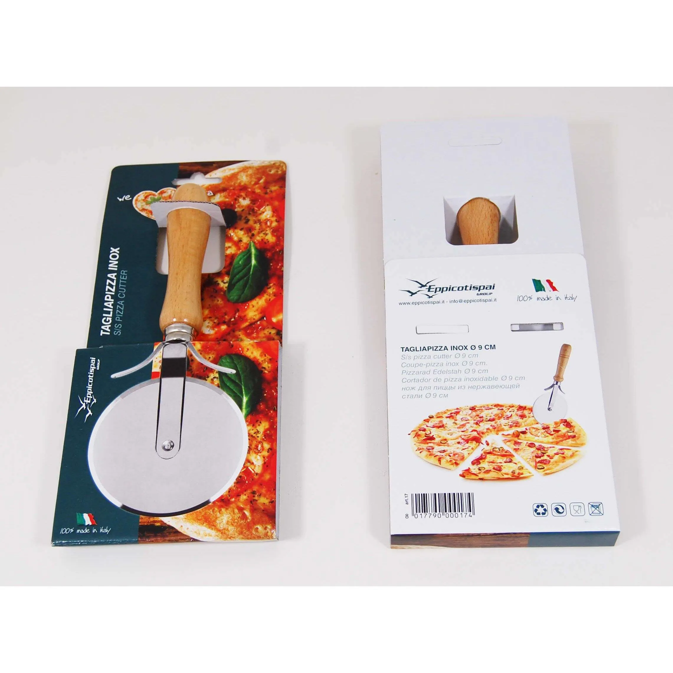 Pizza Wheel Cutter With Wooden Handle