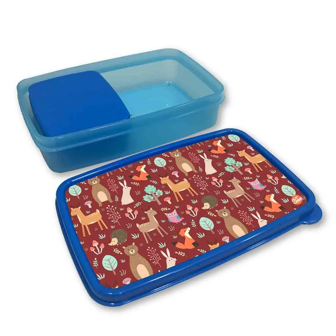 Plastic Designer Storage Box for Snacks School Boys - Animal's World