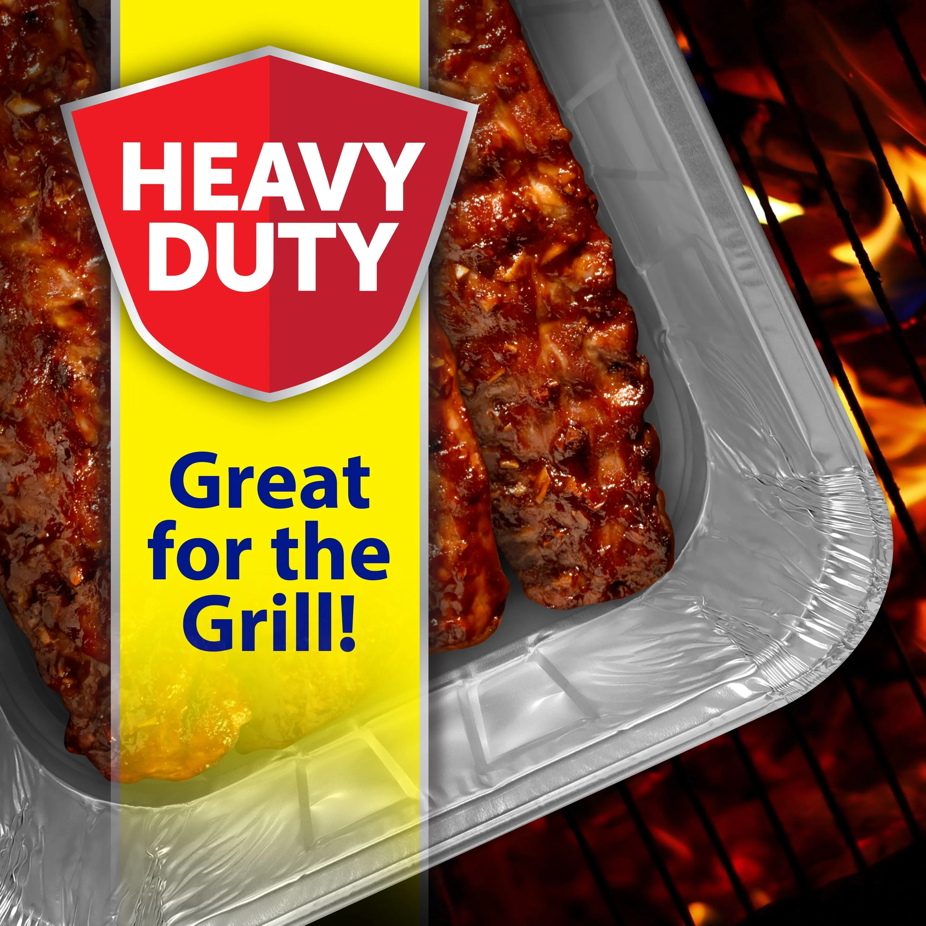 Reynolds Kitchens Heavy Duty Grilling Pan, 13.25 x 9.63 x 3.5 inches