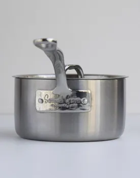 Samuel Groves Stainless Steel Brushed Triply Saucepan