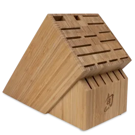 Shun 22-Slot Bamboo Block