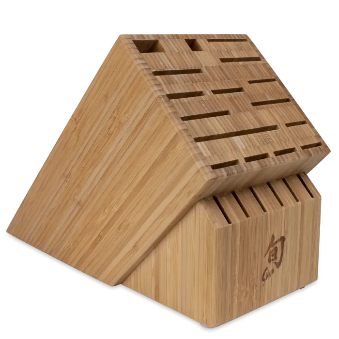 Shun 22-Slot Bamboo Block