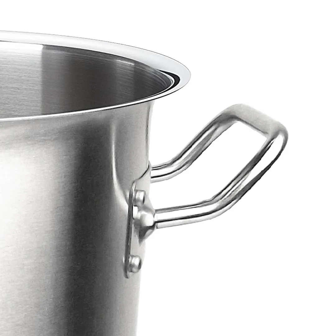 SOGA Stock Pot 33L Top Grade Thick Stainless Steel Stockpot 18/10 Without Lid