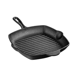 SQUARE CAST IRON GRILL PAN 10.25 INCH