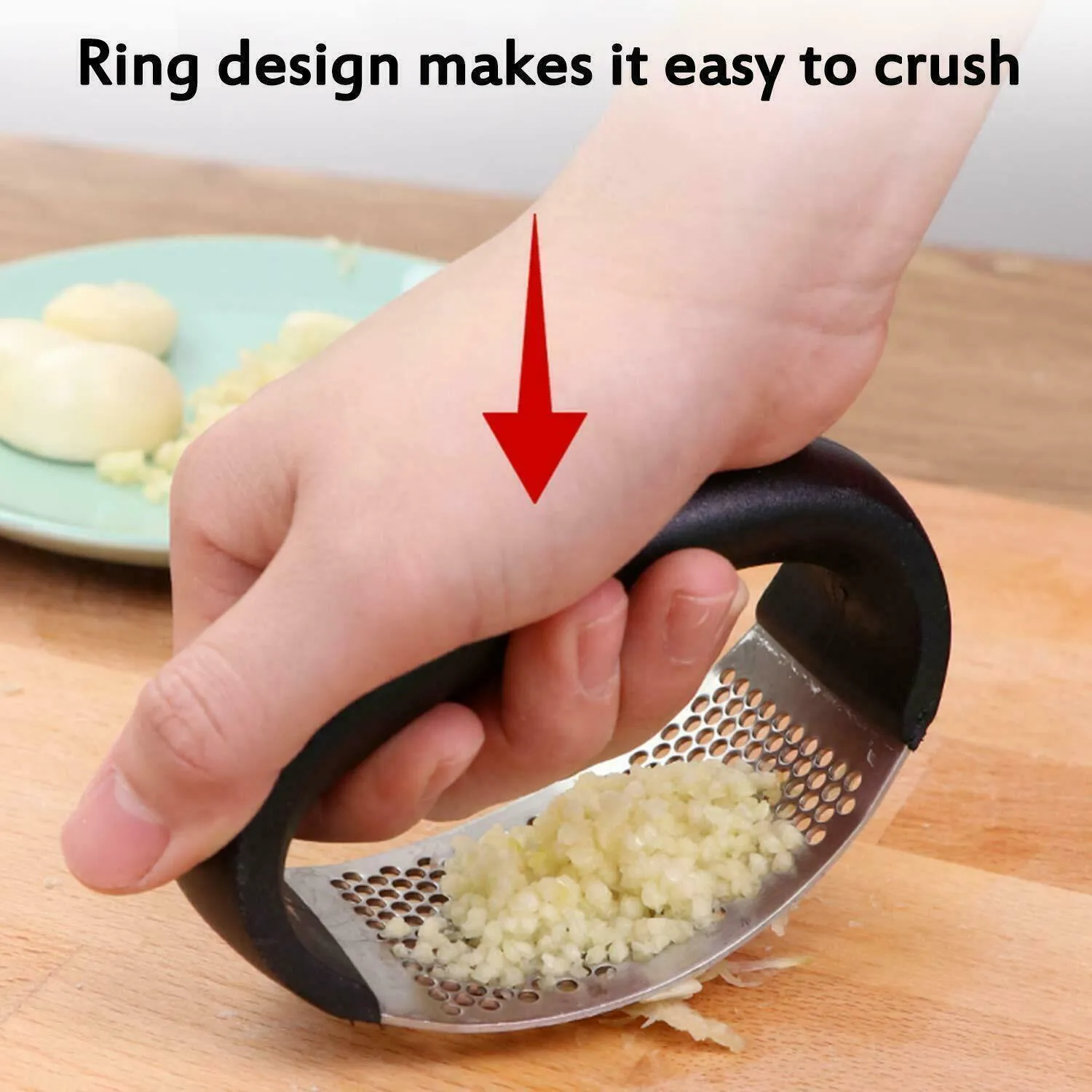 Stainless Steel Garlic Press Manual Garlic Mincer Chopping