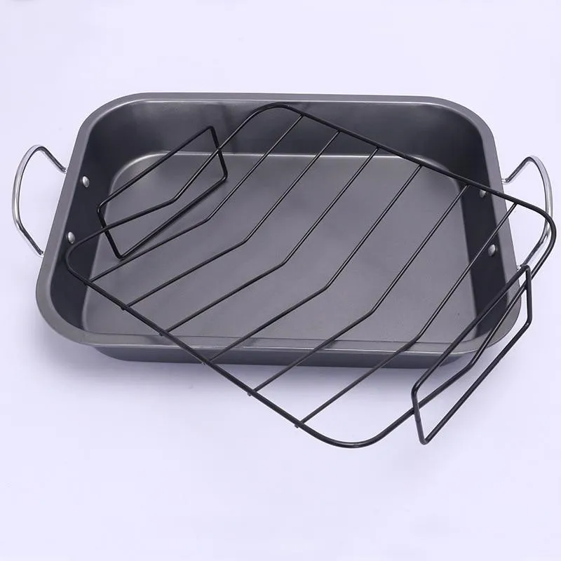 Stainless Steel Nonstick Rectangular Deep Dish Roasting Pan