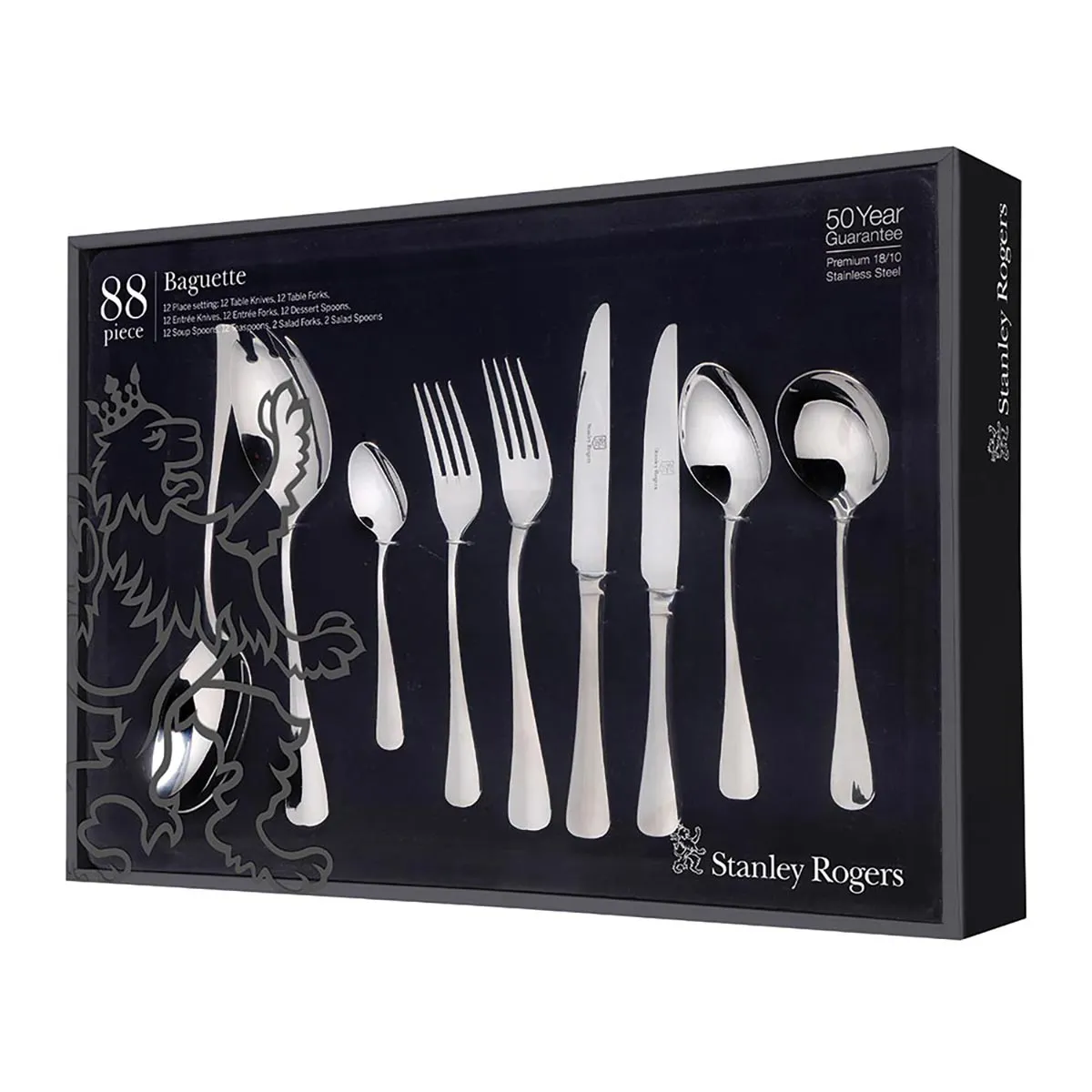 Stanley Rogers Baguette Cutlery Set 88 Piece