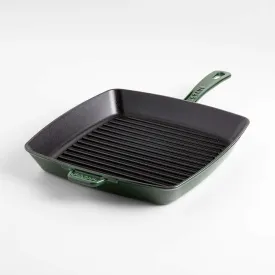 Staub 12" Basil Enameled Cast Iron Square Grill Pan