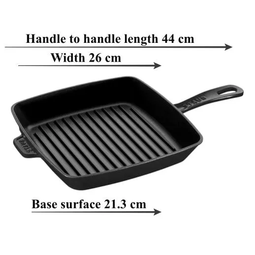 Staub - 26cm Grenadine Square American Grill Pan (10")