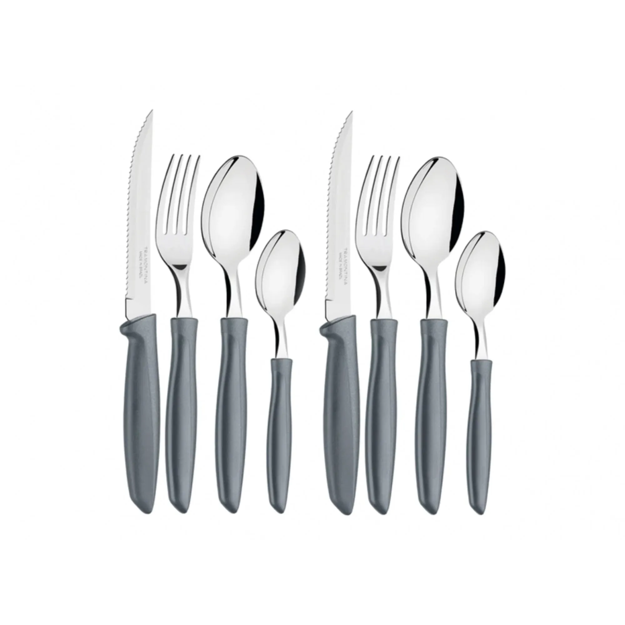 Tramontina 2 x 16 Piece Cutlery Sets Silver