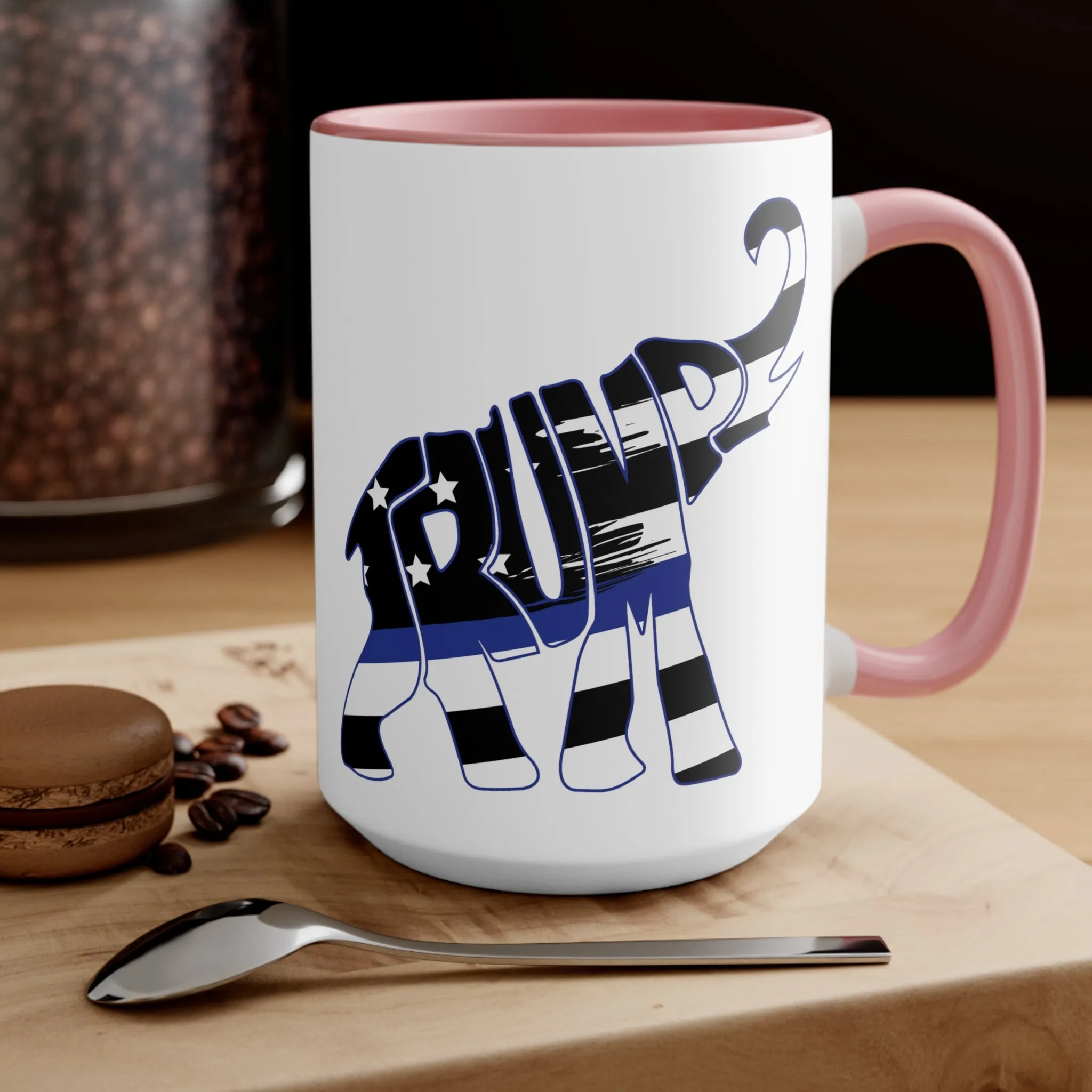 Trump-e-phant Thin Blue Line Mug (3 Colors, 2 Sizes)