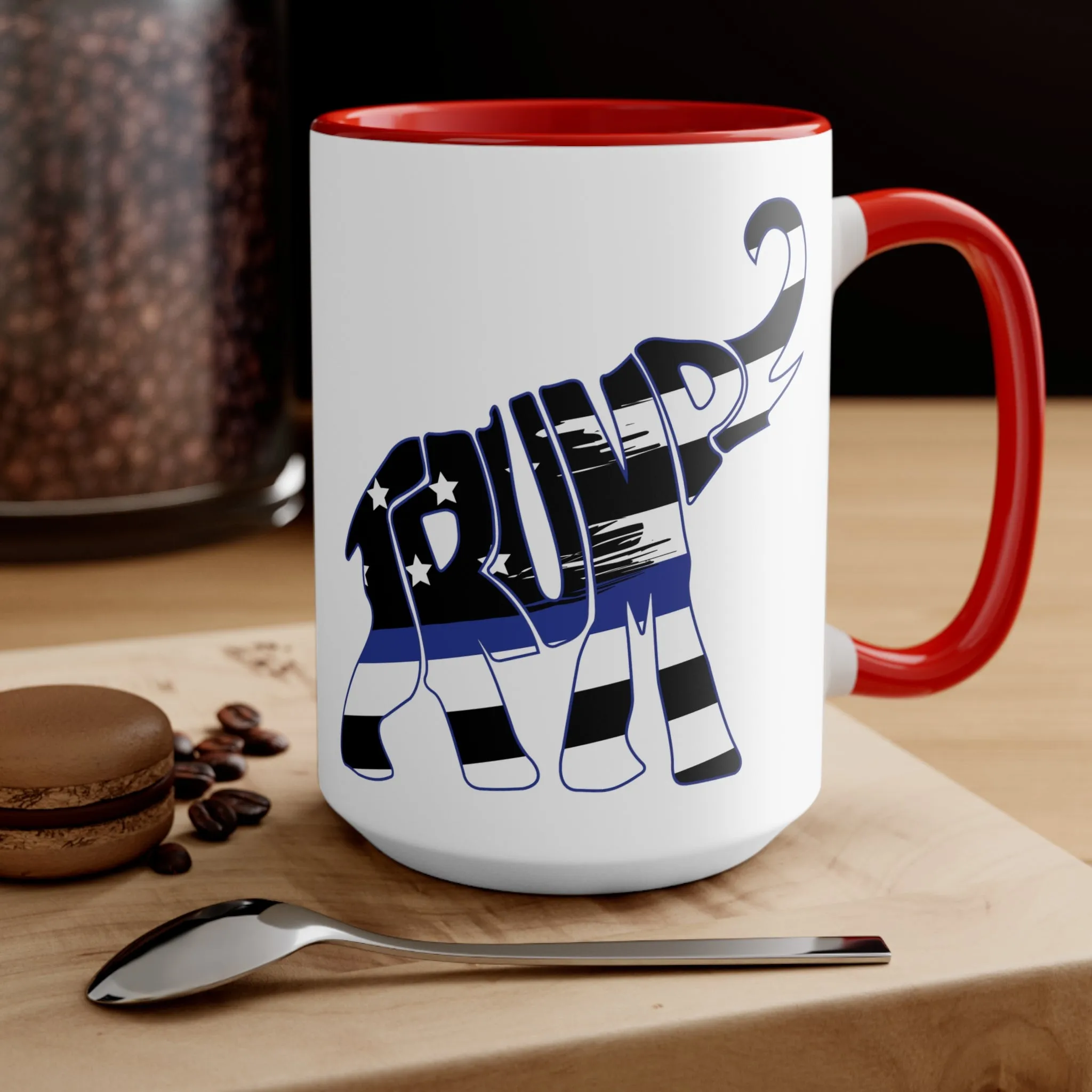 Trump-e-phant Thin Blue Line Mug (3 Colors, 2 Sizes)