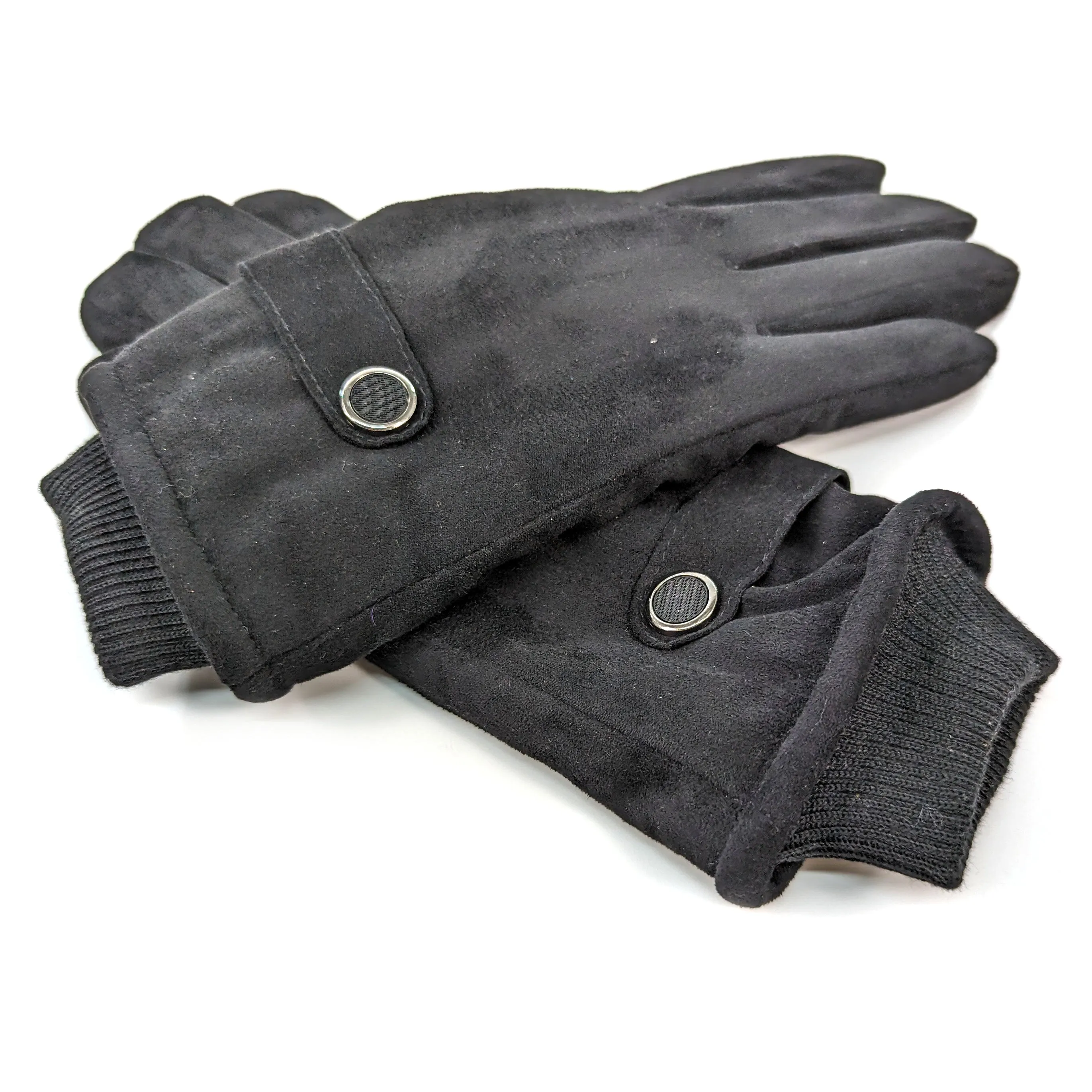 Unisex Gloves with Button Detail