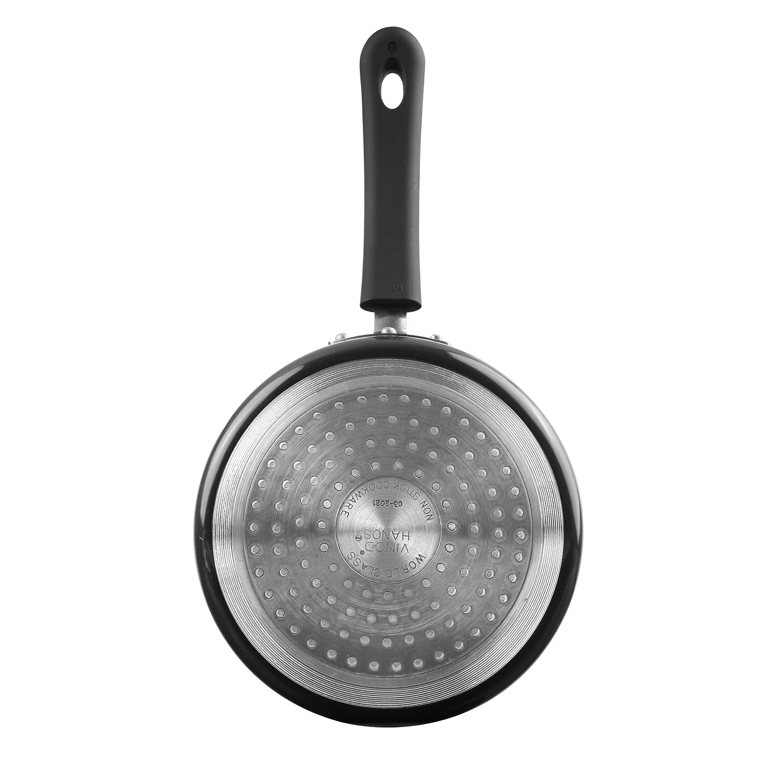 Vinod Hanos Non Stick Saucepan with Lid - 16 cm ( Induction Friendly )